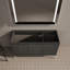 Meuble-lavabo 48 po en chêne foncé