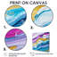 Abstrait vagues lavande de l'inconnu - Art mural abstrait-687745491-687745515-687745514