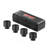 Axle Nut Impact Socket Set 1/2" Drive 6-Point 4PCS SAE Spindle Nut Socket
