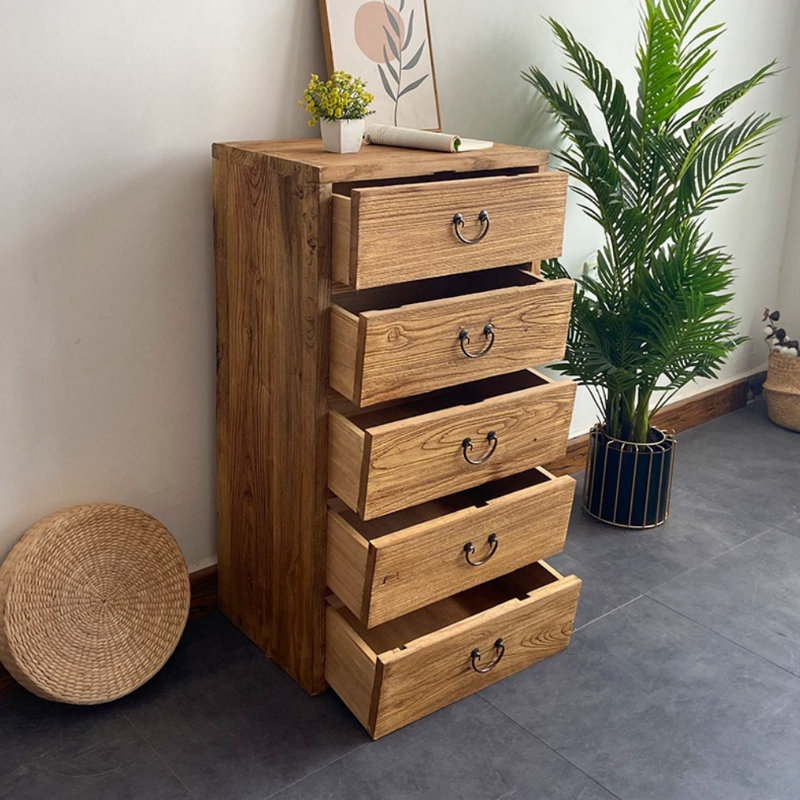Modern Simple Living Room Solid Wood Porch Cabinet Solid Wood Accent Chest