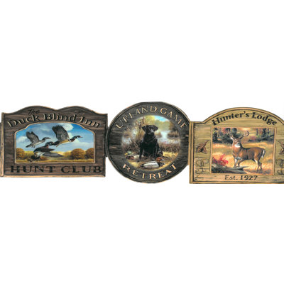 Bordure de papier peint festonnée 15 pi x 7 po Koury Country