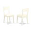 Ensemble de salle à manger 7 pièces comprenant une table ovale à rallonge papillon et 6 chaises de salle à manger rembourrées en similicuir, 101,6 x 193,3 cm, blanc lin-1231186696