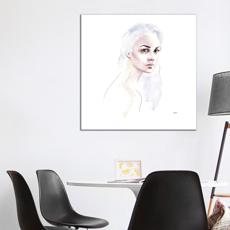Cloud Hair 1 Piece Wall Art on Canvas, 93.98 cm H x 93.98 cm W x 1.91 cm D, Wrapped Canvas