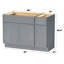 Base de meuble-lavabo simple 42 po seulement-96923010