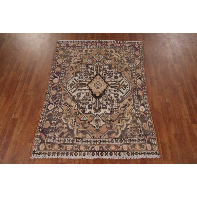 Tapis géométrique rétro 5 x 7