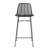 Chic Rattan Bar Stool with Metal Frame-749364419