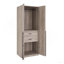 Wardrobe Closet In Rustic Gray
