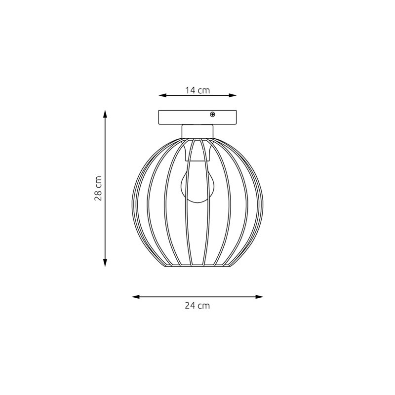 Alyessa Flush Mount, Matte Black