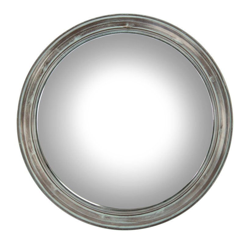 Cerne Convex Metal Wall Mirror, 28.5" H x 28.5" W