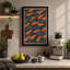 Swimming Fish Pattern Coastal - Wrapped Canvas-766556608-766556609