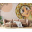 Adhésif mural femme beige Art Nouveau-1894063021
