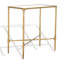Isabellina Metal and Glass Accent Table