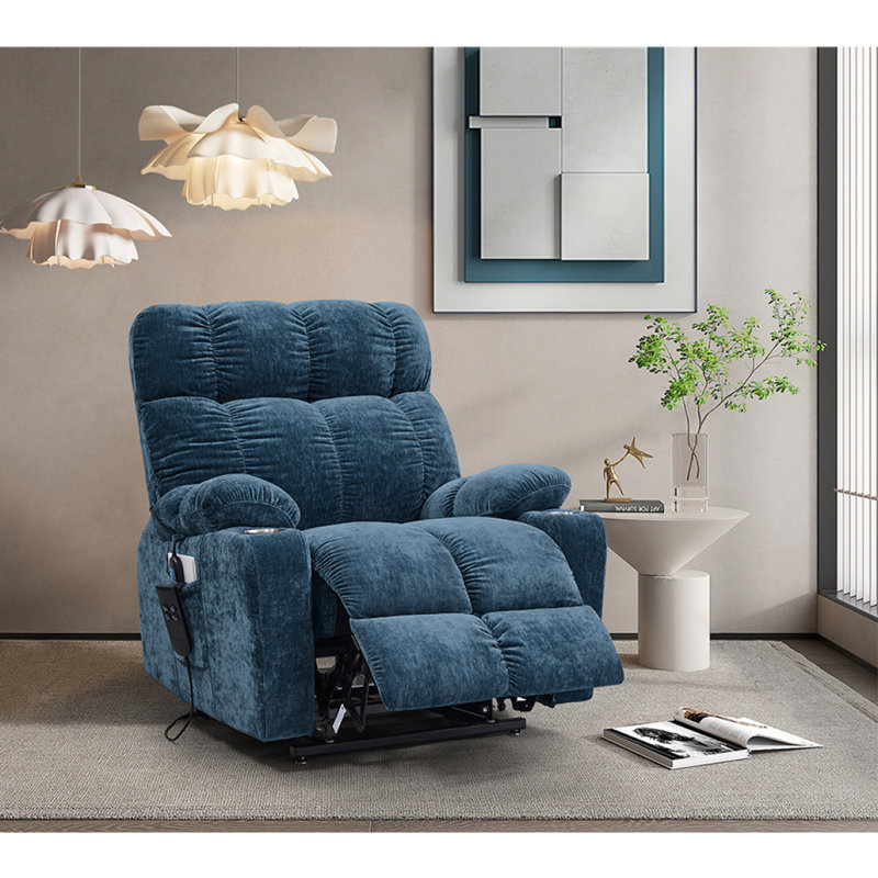 Liyasi Dual OKIN Motor Power Lift Recliner Chair  For Elderly Infinite Position Lay Flat 180° Recliner With Heat Massage