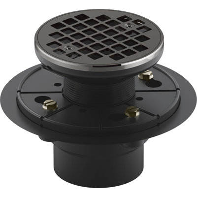 Round Design 3" Grid Shower Drain