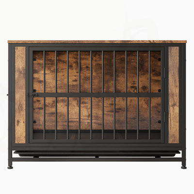 Versatile Wooden Dog Crate Table with Multiple Features for Pet Comfort