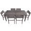 7 Pieces Outdoor Dining Set, Wood Table With 6 Chairs For Lawn, Backyard, Garden Deck, Poolside-2093618055