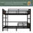 Metal Bunk Bed/Metal Loft Bed,Separable Bunk Beds,With Raised Security Fence-184640643-184640642