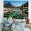 «Sunny Day Mountain River Lakehouse Charm I», reproduction