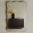 Free Form Brass Manufactured Wood Wall Mirror