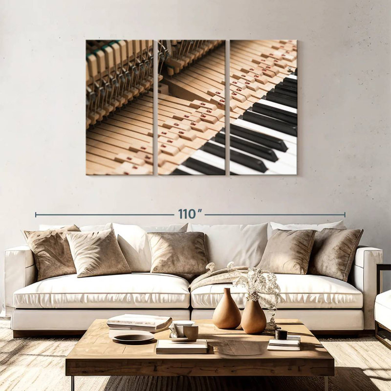 Abarca Old School Piano, 48" H x 74" W
