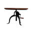Table basse ronde ajustable 28 po avec rangement Rustic Brown-378257272-378257275