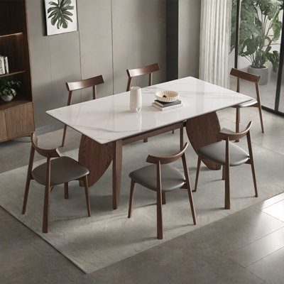 Italian style retro simple dining table set