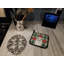 Paire de supports à casseroles White Collie Christmas Poinsettas