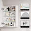 Raygen W H Wall Mounted Required Frameless Medicine Cabinet Mirror 3 Fixed-949846202-954871153