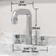 Wythe 9" H Two Handle Widespread Bathroom Faucet 