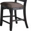 Chaise haute en noir rustique
