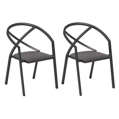 Azal Stacking Patio Dining Armchair by Oxford Garden