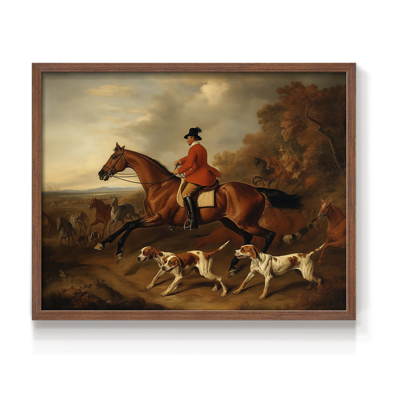 Faune - XCIV - Reproduction encadrée - Restickable, H 16 po x l 20 po, Noyer