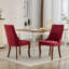 Chaise de salle à manger en rayonne en lin et flocage en lin-1306895871