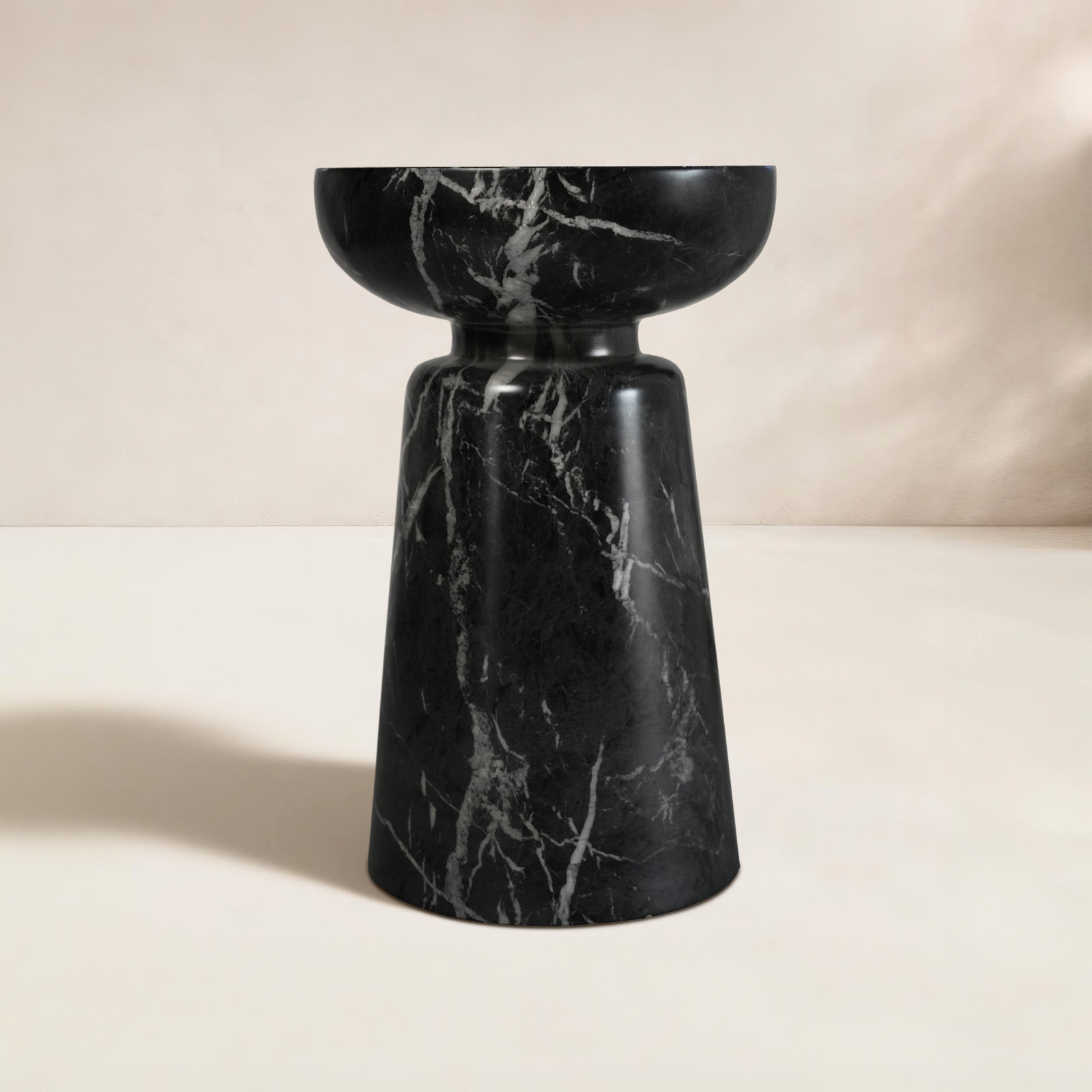 14" Patio Side Table, Black
