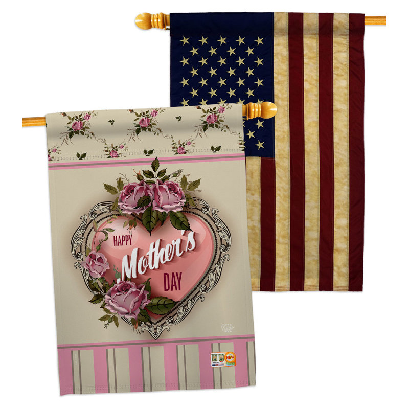 Drapeau de maison en polyester à 2 côtés 40 x 28 po Home Decor