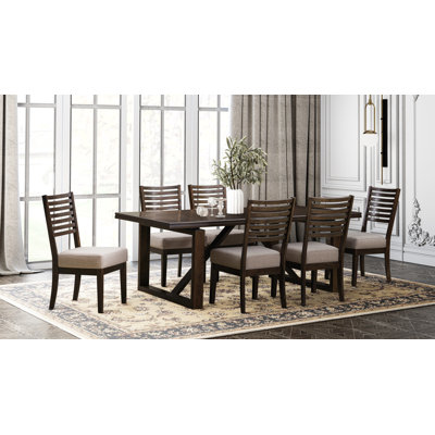 Jutland 6-Person Birch Solid Wood Dining Set