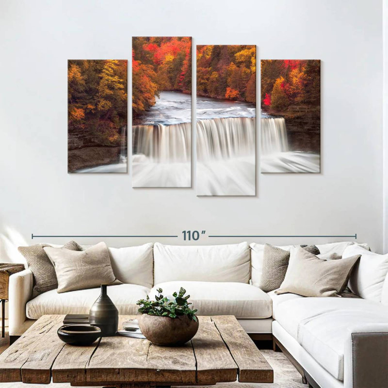 Alvord Tahquamenon Falls en automne, H 54 po x l 84 po