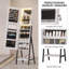 Armoire à bijoux moderne avec miroir à DEL - grande capacité de rangement et maquillage pratique-98972578