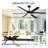  Cissline 60" Modern Black Ceiling Fan With Light, Remote & App Control for Living Room/Dinning Room