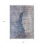 Tapis extérieur lavable abstrait bleu marine et gris 3 pi x 5 pi