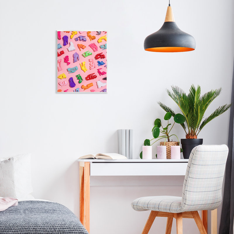 Tiny Colorful Doll Shoes Wall Plaque, design by LISH Creative