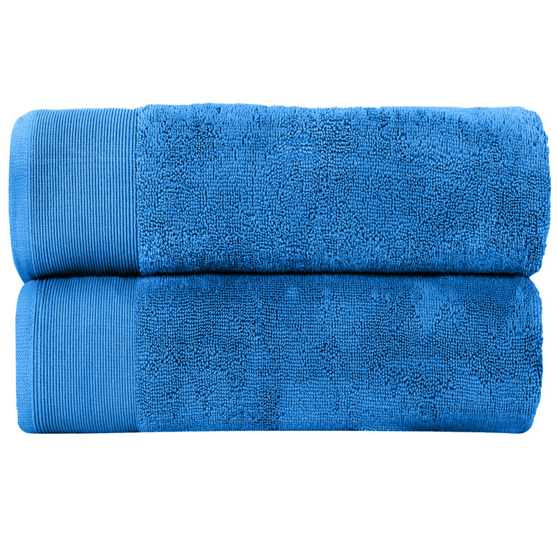 Harbison Cotton Plush Bath Towel, Royal Blue
