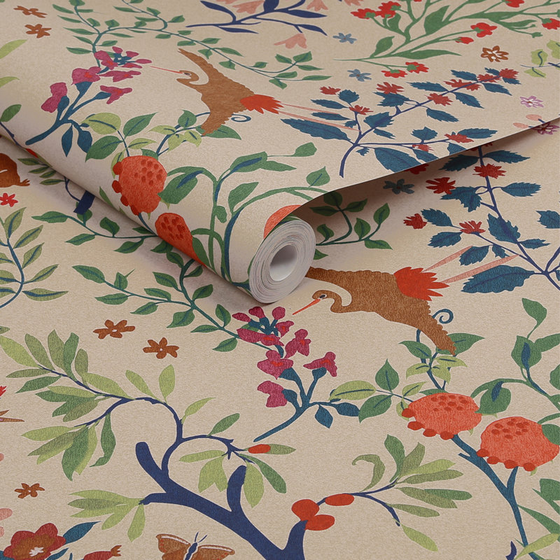 Joules Animal Print Double Roll, Antique Cream