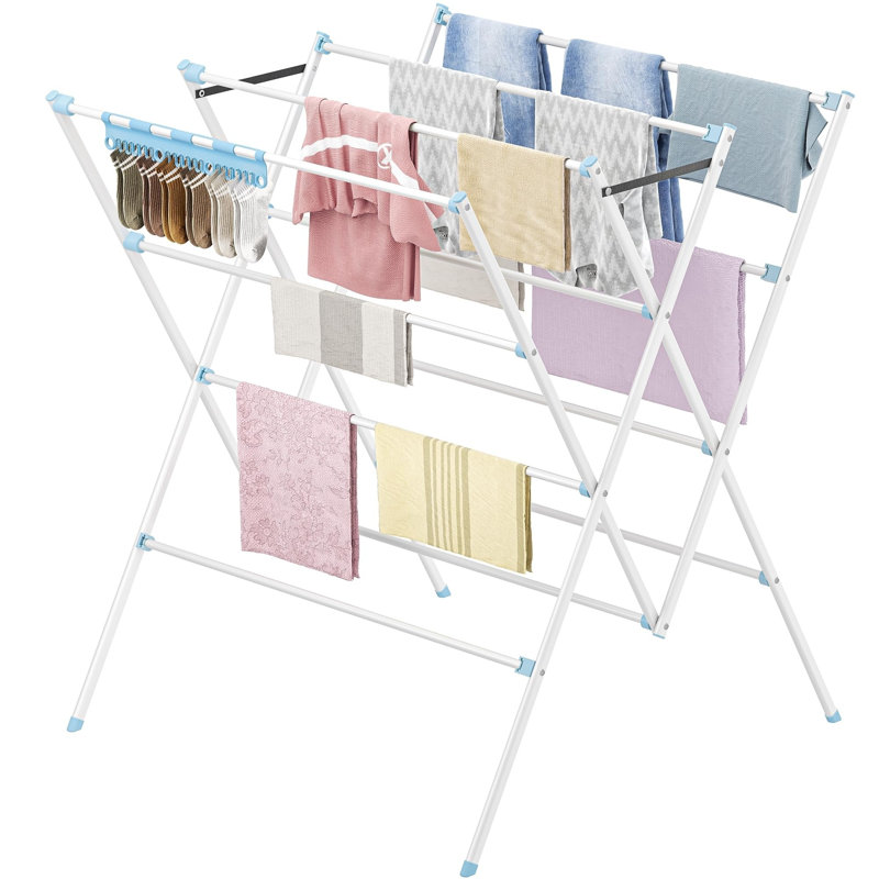 74cm Portable Wardrobe, Blue
