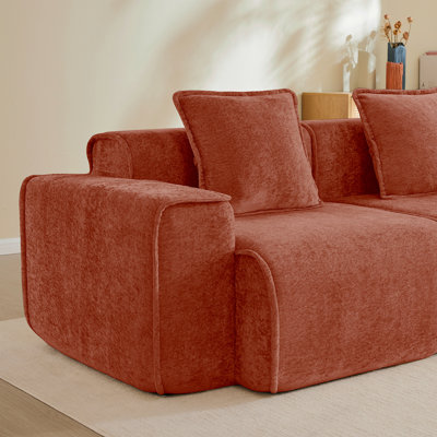 Repose-pieds Harrison - rouge velours