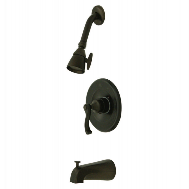 Kingston Brass Royale Single-Handle Pressure Balanced Tub and Shower Faucet, Oil Rubbed Bronze