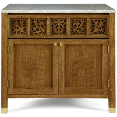 Surrey Hills Two-Door Nightstand, Stone Top
