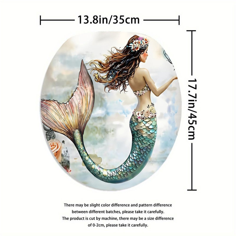 Collection de tapis de salle de bain Floral Mermaid