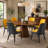 Faux Leather Upholstered Solid Back Side Chair-2058058658