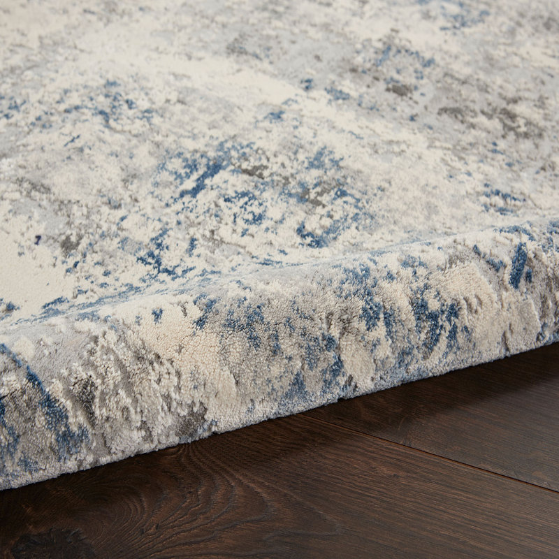 Grey Rug, 10Mm Thickness Stain Resistant Rug, Luxurious Modern Abstract Rug For Dining Room, Rectangle 120 x 180 cm